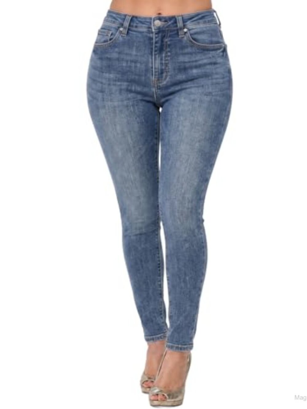 High Waisted Skinny Jeans Ultra Stretch Women Denim with Pockets